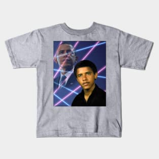 Young Barack Obama School Picture Laser Kids T-Shirt